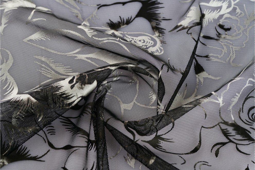 Pes Tulle Foil Printed